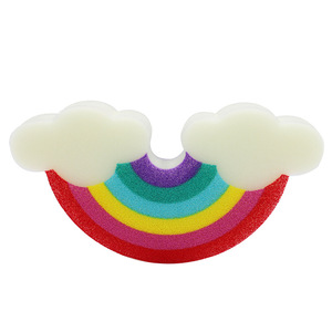 Éponge de bain en mousse pour enfants, en forme d'arc-en-ciel, pour les articles de bain pour bébés, en stock - Product Image 3