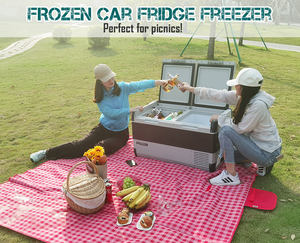 Accessoires de <span class=keywords><strong>camping</strong></span> FC75 95 Mini réfrigérateur 12v compresseur congélateur double zone réfrigérateur congélateur de voiture portable refroidisseur de voiture pour 4WD - Product Image 3