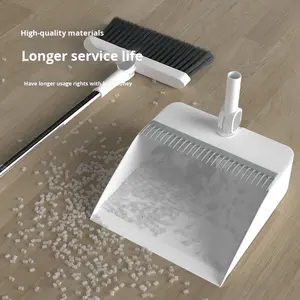 Juego de recogedor de escoba de mano de PP sostenible para uso doméstico, herramienta de limpieza de suelo de cerdas suaves, pala de basura - Product Image 1