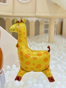 Dibujos animados lindos ruedas caminar Animal Foil globo <span class=keywords><strong>Feliz</strong></span> <span class=keywords><strong>cumpleaños</strong></span> fiesta suministros decoraciones globos lindos juguetes al por mayor - Product Image 4