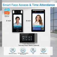 Control de Acceso Biométrico con Reconocimiento Facial 3D, Control de Acceso Inteligente para Puertas, WiFi Tuya, Registro de Asistencia, Intercomunicador de Audio y Video Bidireccional