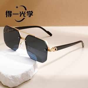 Metal Frame <b>Sunglasses</b> UV400 PC Lens Unisex Driving Sun Protection - Product Image 3