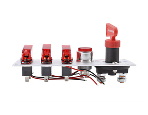 Panneau de commutateur d'allumage de voiture de course 12V avec bouton poussoir de moteur commutateurs de démarrage d'allumage pour voiture de course Sport camion de RV compétitif - Product Image 3