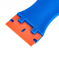 Outil de nettoyage de vitres à lame en plastique pour l'élimination des étiquettes, des autocollants et des décalcomanies, applicateur pour verre et detailing automobile