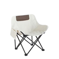 Chaises de plage légères de chaise de camping de randonnée portative pliante avec des poches latérales