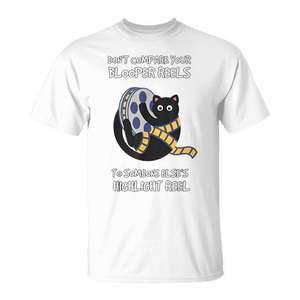 Ne comparez pas vos films de blagues à celui d'un autre - T-shirt avec motif chat - Product Image 1