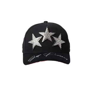 High Quality Black Suede Brim Denim Nylon 5 Panel <b>Frame</b> Unisex Curved Middle Crown Embroidered Sporty Baseball Cap - Product Image 3