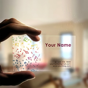 Transparent Acrylic Business Cards | Personalized Design Promotional Cards | Business Appreciation Gift Cards