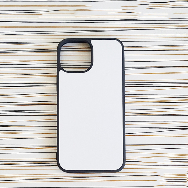 2D Sublimation Blank Case for iPhone 16 Pro Max Hard PC TPU Hybrid With Anti slip Frame Sublimation Phone case for iPhone 16 15