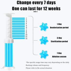 Penjualan langsung pabrik 14 bunga Toilet deodoran Gel padat pembersih Toilet  kamar mandi pembersih penghilang bau Toilet - Product Image 2