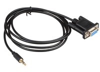 Fábrica OEM DB9 Pin hembra RS232 puerto serie a DC 3,5mm Audio Jack convertidor Cable para computadora