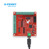 Carte personnalisée Feidiao Interface USB rouge 4 axes Carte d'interface CNC MACH3 Carte de contrôle de mouvement