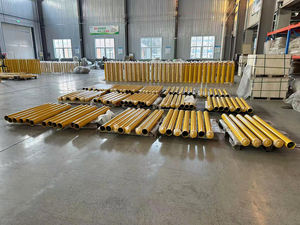 Borne de sécurité en acier LONGYIDA Guardian à encastrer, fixation souterraine pour allées ou garages, jaune, borne encastrée - Product Image 6