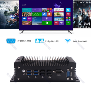 Mini PC sans ventilateur InteI Core I7 4578U I5 7287U 4278U I3 6157U ITX <span class=keywords><strong>Ordinateur</strong></span> industriel robuste RS232 HD-MI VGA Win10 Pro Linux US - Product Image 4