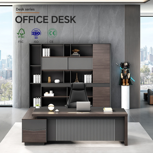 Lujo moderno en forma de L Ejecutivo Oficina Muebles Gerente Mesa Ceo Oficina Escritorio Jefe Silla Escritorio Ejecutivo Jefe Escritorio - Product Image 4