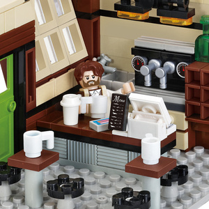 Cafetería Urbana TOWN STREET CAFE, Bloques de Construcción de Cafetería Casual, Escena de Tienda de Ocio, Juguete de Ensamblaje DIY para Niños - Product Image 3