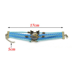 Pulsera de cuero con girasoles para mujer, brazalete de piel para mujer, niña adolescente, eres <span class=keywords><strong>mi</strong></span> Sunshine, <span class=keywords><strong>cumpleaños</strong></span>, madre e <span class=keywords><strong>hija</strong></span> - Product Image 3