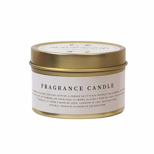 Scented Candles Soy Wax Gold Tin Box 80g Smokeless Holiday Gift Aromatherapy Elegant Round - Product Image 3