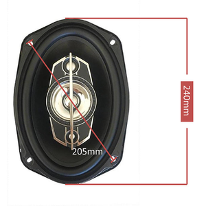 Sistema de <span class=keywords><strong>Altavoces</strong></span> Coaxiales Profesionales de Audio de 6x9 Pulgadas, 80W de Súper Potencia, DC 12V, Altavoz Ovalado OEM para Automóvil - Product Image 3