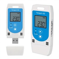 Enregistreur de données de température et d'humidité USB TempU 03, enregistreur numérique d'humidité relative, résolution 0,1°C, 32000 lectures pour la surveillance domestique