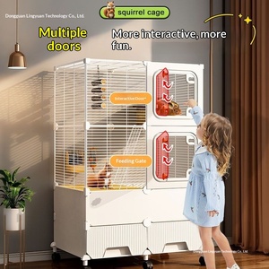 Meerlaagse grote eekhoorn- en chinchillakooi voor suikerglijders en hamsters, huisdiervriendelijk ontwerp - Product Image 3