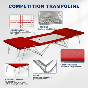Gaofei seri klub trampolin profesional Olimpiade trampolin raksasa trampolin untuk kompetisi dan latihan