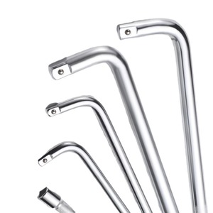 Industrial Grade Hex <b>Socket</b> Wrench 1/2 In Chrome Plated Vanadium Steel <b>Extension</b> Rod Straight Handle - Product Image 3
