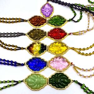 Collier en gros avec pendentif renard à neuf queues en diamants étincelants et colorés, imitation cristal, mignon, cadeaux pour femmes - Product Image 1