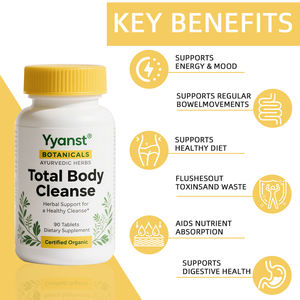 OEM Support à base de plantes pour un nettoyage sain Support Total Body Cleanse Comprimés à croquer aux herbes Detox Boost Métabolisme Comprimés à base de plantes - Product Image 3