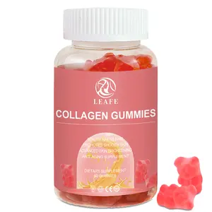 Özel etiket hidrolize gummies kollajen takviyeleri biotin c vitamini ve kollajen gummies saç cilt ve tırnaklar için la peau dökün