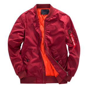 2025 Bandera de alta calidad con estampado de Hip Hop personalizado grueso motocicleta piloto aviador ropa deportiva chaqueta de bombardero masculina - Product Image 6