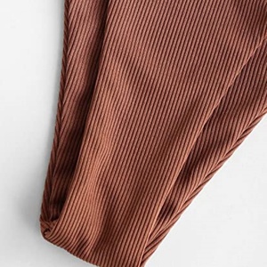 Traje de Baño Bikini Personalizado para Mujer Talla Grande 2024 con Estampado de Leopardo, Sujetador Push-Up, Material Spandex/Poliéster - Product Image 4