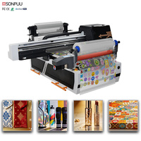 Imprimante jet d'encre UV 6090 pour cuir, t-shirts, coques de téléphone, matériaux pour œufs - Ricoh XP600 Flex - Vente directe usine