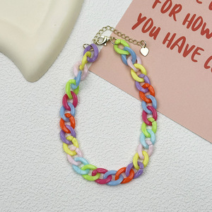 Wholesale Candy Color Matte Plastic Acrylic <strong>Chain</strong> Choker <strong>for</strong> <strong>Dog</strong> Cat <strong>Collars</strong> - Product Image 6