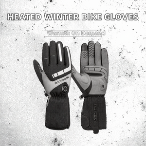 For Winter Warm Motorcycle <b>Heated</b> Thermal Waterproof Breathable <b>Gloves</b> for Cycling USB <b>Rechargeable</b> Unisex Polyester - Product Image 2