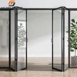 ประตูกระจกพับอลูมิเนียมพับได้ประตูกระจกพับได้สำหรับใช้ในบ้าน - Product Image 1