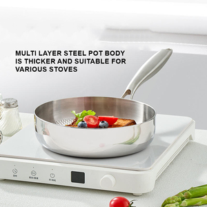 Padella Antiaderente Multifunzionale in Acciaio Inox 316 con Motivo a Squame di Pesce per Friggere e Bollire - Product Image 3