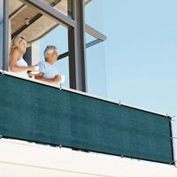 Écran de clôture d'intimité de 3 pouces à bords renforcés avec œillets en laiton, filet pare-soleil pour balcon, patio, jardin et cour résidentielle