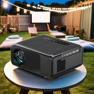 Ryingtech lt2 שחור 4K אנדרואיד 9 נייד מיני חכם מקרן עם הוביל מנורה קצר לזרוק hd 1080p לחינוך חיצוני משרד החוץ - Product Image 1