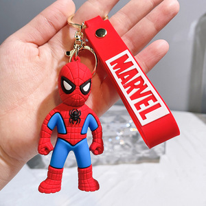 Porte-clés Super-héros 3D Mignon, Figurine Robot <span class=keywords><strong>Araignée</strong></span> Rouge et Bleue, Pendentif de Sac, Dessin Animé, Anime, Peluche, Cadeau d'Anniversaire pour Garçon - Product Image 4