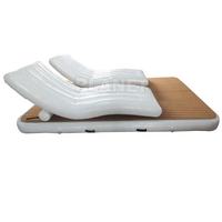 Personnalisé flottant île de natation gonflable salle de loisirs fauteuil gonflable canapé