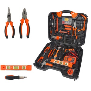 Ensemble d'outils de quincaillerie, boîte à outils multifonctionnelle portable pour la maison, réparation automobile, réparation électrique, perceuse électrique, outils électriques - Product Image 3