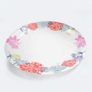 Assiettes jetables rondes écologiques tendance de 4 à 15 pouces, vaisselle en papier - Product Image 3