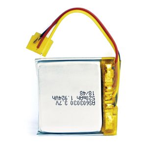UL/CB/KC approved rechargeable Li Polymer batteries 603030 3,7 V 520mAh battery - Product Image 3