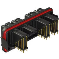 Amphenol AT13-36PABC-BM01 Original, Conector de 36 Vías y 90 Grados °   Conector de Montaje en PCB de Ángulo Recto, 3x12 Polos, Clave A, Contactos Dorados, IP6K9K # 16 Contactos