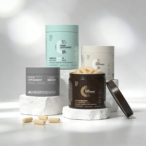 Luxury <b>Metal</b> Supplement Jar Customizable <b>Packaging</b> for Health Food & Nutraceuticals Food Supplement <b>Packaging</b> - Product Image 1