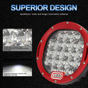 Feux de route <span class=keywords><strong>LED</strong></span> super lumineux de 7 pouces, 105 W, pour voiture, camion, SUV, chariot élévateur, pick-up - Product Image 3