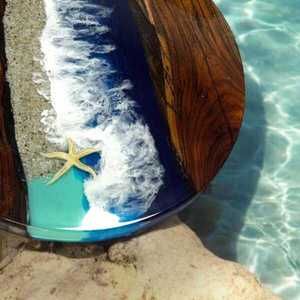 ชุดจานรองแก้วหินอ่อนทำมือระดับพรีเมียม - จานรองแก้วหินหรูหราสำหรับตกแต่งบ้าน ร้านกาแฟ บาร์ ใช้สำหรับตกแต่งภายใน ANURAG HANDICRAFT - Product Image 4