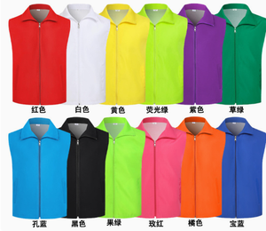 Custom Volunteer Unisex Polyester Work Vest <b>Jacket</b> Multi-Pocket High Visibility <b>Reflective</b> Silk Screen Printed Logo - Product Image 5