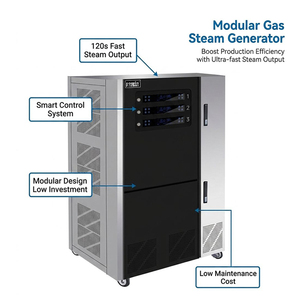 Caldera <span class=keywords><strong>de</strong></span> Vapor Modular <span class=keywords><strong>de</strong></span> Gas Natural 0.7MPa 180KW 250kg/h, Acero Inoxidable 304, Ahorro <span class=keywords><strong>de</strong></span> Energía 20-40% para Cocina Comercial <span class=keywords><strong>de</strong></span> Restaurante - Product Image 2